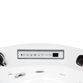 Wanna z hydromasażem okrągła do zabudowy + obudowa 170x170 cm Della 916