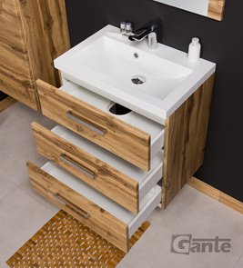 Szafka łazienkowa wisząca z umywalką 60/39/3 seria Fokus NE