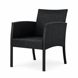 Zestaw mebli ogrodowych z technorattanu sofa, stół, krzesła, pufy Manas zdjęcie 13