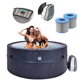 Piankowe jacuzzi ogrodowe basen Spa 4-6 os. 184x70 cm Osaka Avenli