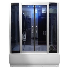 Prostokątna kabina z hydromasażem 170x90 cm MO-0611