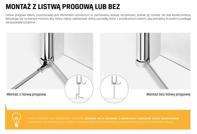 Kabina prysznicowa 80x100 D-0140A/D-0089B New Soleo New Trendy