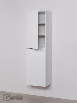 Słupek łazienkowy wiszący z koszem kolor biały ONDA 45x155 cm Gante