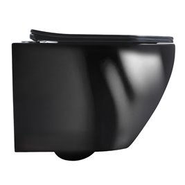 Czarna miska wc wisząca Mizu Rimless 4.0 MIZU-BL-RIM-03 Hydrosan