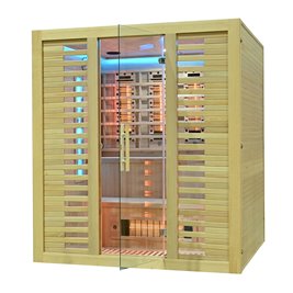 Sauna na podczerwień kamień solny + turmaliny 180X160X200CM MO-RL4ST XL Infrared Mazur