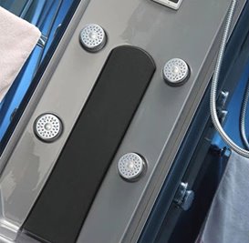 Kabina prysznicowa z hydromasażem i sauną parową zabudowana 100x100 MO-0210GS