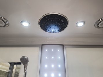 Prostokątna kabina z hydromasażem jasny środek 150x83 cm MO-02005B zdjęcie 3