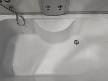 Prostokątna kabina z hydromasażem jasny środek 170x90 cm MO-0611B zdjęcie 12