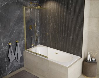 Prostokątna wanna do zabudowy Vitae Slim+ Besco 160 cm komplet syfon+ przelew zdjęcie 7