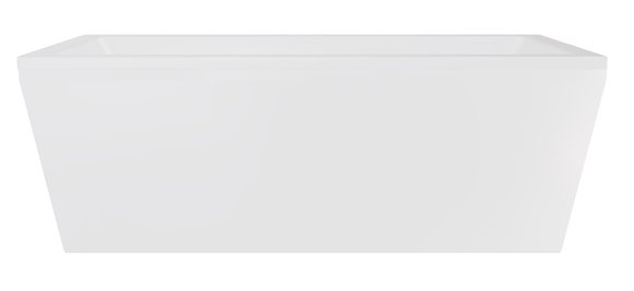 Wanna wolnostojąca prostokątna syfon chrom Vera 170 Besco WKV-170-WO