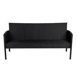 Zestaw mebli ogrodowych z technorattanu sofa, stół, krzesła, pufy Manas zdjęcie 19