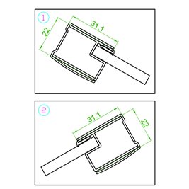 Czarna kabina prysznicowa kwadratowa 80x80 drzwi rozsuwane BL30A