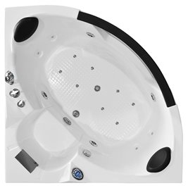 Wanna łazienkowa z hydromasażem Spa narożna 150x150 cm MO-0312