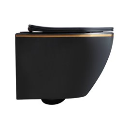 Zestaw podtynkowy kompletny stelaż + miska MIZU-MTB-GL-RIM + przycisk ST+H GOLD