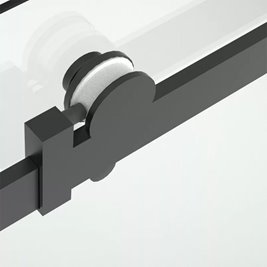 Czarne drzwi prysznicowe do wnęki 145-150 cm rozsuwane ZBB-1506