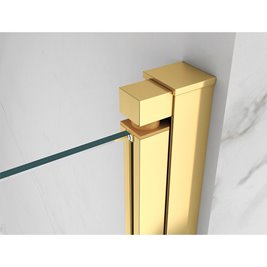 Złota kabina prysznicowa drzwi składane prostokątna 90x80 KZ12AG