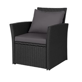 Meble ogrodowe z technorattanu sofa, stół, fotele zestaw Lagos zdjęcie 8