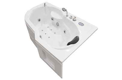 Wanna z hydromasażem narożna 150x100 cm MO-0202