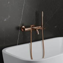 Bateria wannowa Lungo Diamond miedź Rea