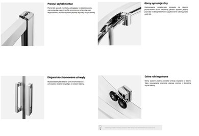 Kabina asymetryczna 100x80 K-0577 New Maxima New Trendy