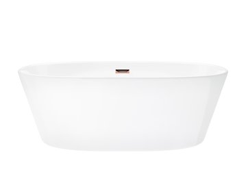 Wanna akrylowa, wolnostojąca Salina Corsan 170 cm korek klik-klak miedziany