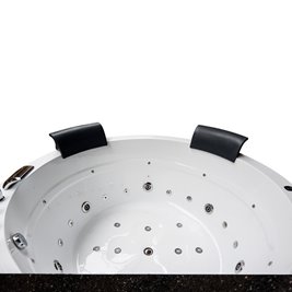 Wanna z hydromasażem okrągła do zabudowy + obudowa 155x155 cm Della 916