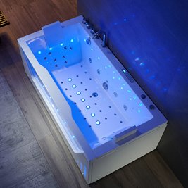 Wanna z hydromasażem przyścienna 180x90 cm Saturn 944 Hydrosan