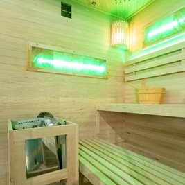 Sauna fińska 4 osobowa wysokotemperaturowa 6KW Harvia 150x150 cm Lark4-WD