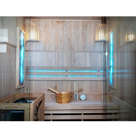 Sauna fińska 4 osobowa wysokotemperaturowa 4,5KW Harvia 150x120 cm Kemi3