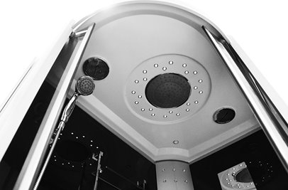 Kabina prysznicowa z hydromasażem na niskim brodziku 120x85 lewa MO-09914L