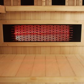 Sauna Combo na podczerwień + fińska 4-osobowa 160x160 cm Helsi3 6KW
