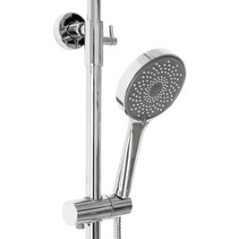 Chromowany zestaw prysznicowy z wylewką Max Rea