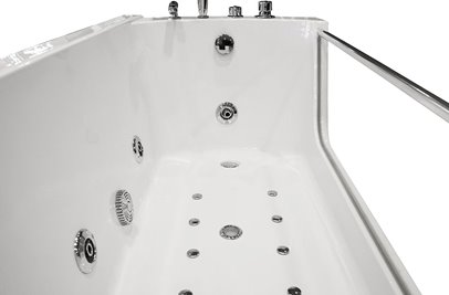 Wanna łazienkowa z hydromasażem Spa prostokątna 170x80 cm MO-0319