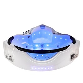 Wanna z hydromasażem narożna 155x155 cm Eos 932 Hydrosan