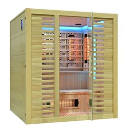 Sauna na podczerwień kamień solny + turmaliny 180X160X200CM MO-RL4ST XL Infrared Mazur