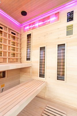 Sauna na podczerwień 4 osobowa + kamienie solne 175X140X200CM MO-EP4RSP Infrared Mazur