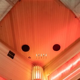 Sauna fińska pięciokątna 2 osobowa wysokotemperaturowa 3,5KW Harvia 120x120 cm Lark2