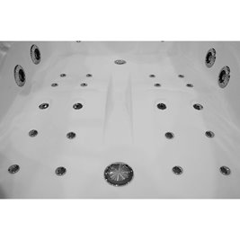 Wanna z hydromasażem dwuosobowa 180x120 cm MO-1631HC Prawa