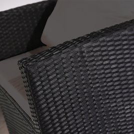 Meble ogrodowe z technorattanu sofa, stół, fotele zestaw Lagos zdjęcie 9
