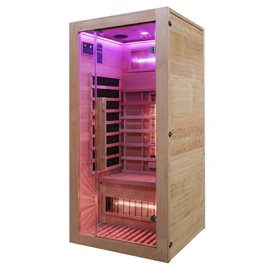 Sauna na podczerwień 2-osobowa 90x90 cm grzejniki kwarcowe i karbonowe Alta1 Infrared