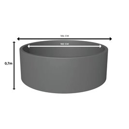 Piankowe jacuzzi ogrodowe basen Spa 4-6 os. 184x70 cm Osaka Avenli