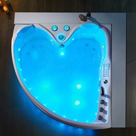 Wanna narożna z hydromasażem narożna 150x150 cm Roma 764 Hydrosan Lewa