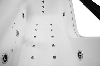 Wanna z hydromasażem przyścienna 170x85 cm MO-0061-170