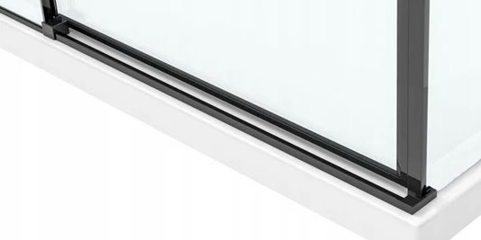 Kabina prysznicowa 90x120, czarne profile Solar Rea