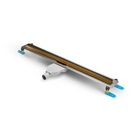 Visio Slim Gold New Trendy złoty odpływ liniowy 90 cm OL-0074 ruszt złoty polerowany