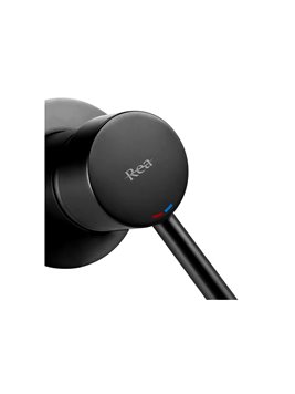 Bateria umywalkowa podtynkowa box Rea Lungo Long czarny mat