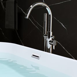 Wanna wolnostojąca biała 160 cm Lizbona Hydrosan