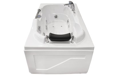 Wanna z hydromasażem prostokątna do rogu łazienki 150x83 cm MO-0204