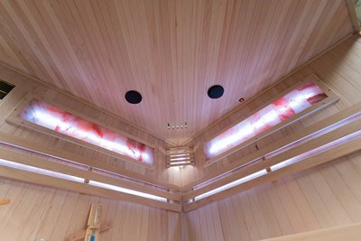 Sauna sucha fińska piec 6 KW Harvia BC60 + kamień solny 180X180X200CM MO-EA4CS Mazur
