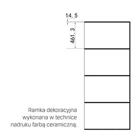 Czarna kabina prysznicowa 90x90 lewa Superia Black New Trendy K-0596